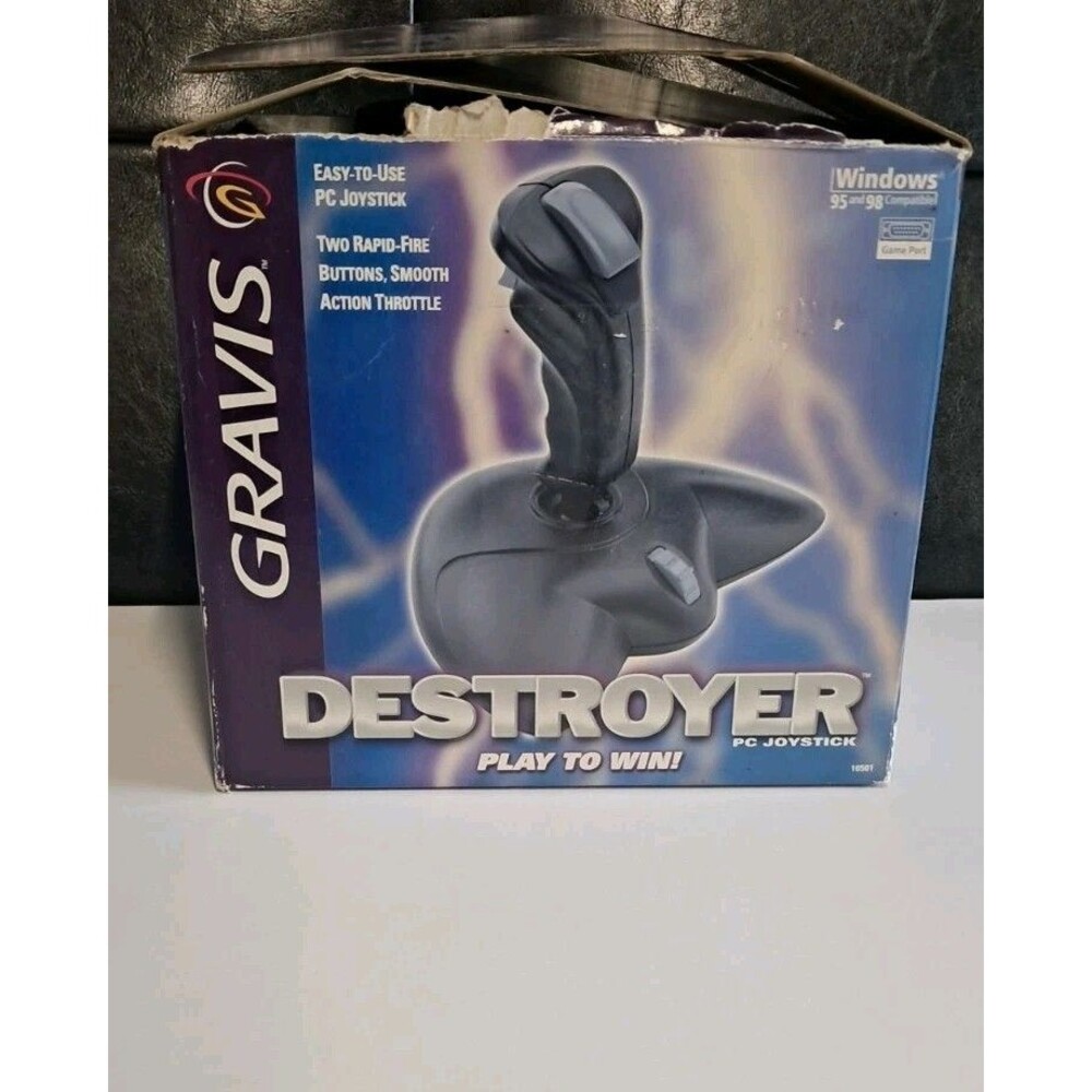 Gravis Destroyer PC Joystick Rapid Fire Buttons Computer Gaming 10501